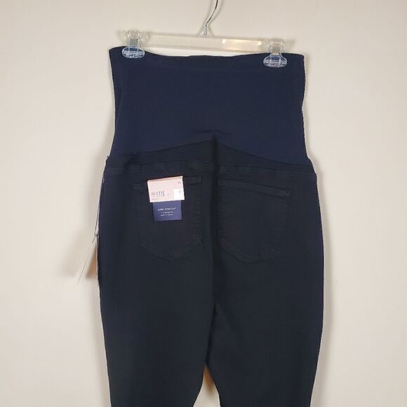 NYDJ Black Skinny Ankle Maternity Pants Size 14 - Picture 6 of 10